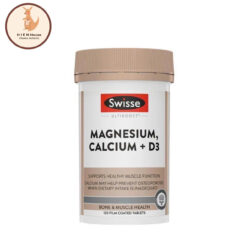 Viên Uống Bổ Sung Magnesium Calcium + D3 Swisse Ultiboost Hộp 120 Viên