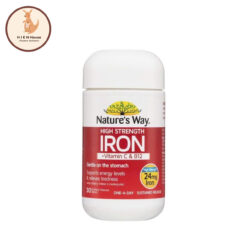 Viên Uống Nature's Way High Strength Iron + Vitamin C + B12 - Hộp 30 Viên