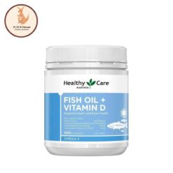 Viên Uống Healthy Care Fish Oil + Vitamin D Hộp 200 Viên