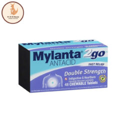 Viên Nhai Dạ Dày Mylanta 2go Antacid Double Strength - Hộp 48 Viên