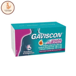 Viên Nhai Gaviscon Dual Action Mixed Berry Flavour - Hộp 48 Viên