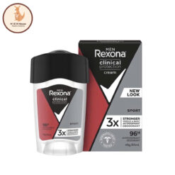 Sáp Khử Mùi Men Rexona Clinical Protection Cream Sport 96H - 48g/45ml