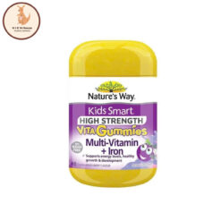 Kẹo Dẻo Bổ Sung Sắt Và Vitamin Tổng Hợp Cho Bé Nature's Way Kids Smart High Strength Vita Gummies Multi-Vitamin + Iron - Hộp 40 Viên
