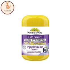 Kẹo Dẻo Vitamin Tăng Đề Kháng Cho Bé Nature's Way Kids Smart High Strength Vita Gummies Triple Immune Support - Hộp 50 Viên