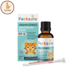 Bổ Sung Canxi Cho Bé Pentavite Vitamin D3 & K2 Kids Liquid 30ml
