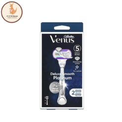 Dao Cạo Gillette Venus Deluxe Smooth Platinum + 2 Blade Refills