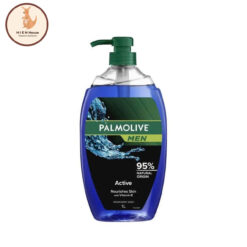 Sữa Tắm Palmolive Men 95% Natural Origin Active Nourishes Skin With Vitamin E Vegan Body Wash 1L