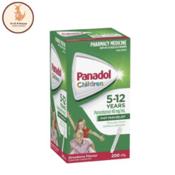 Siro Panadol Children 5-12 Years Suspension Fever & Pain Relief Strawberry Flavour 200ml